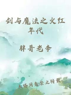 剑与魔法之火红年代小说封面 剑与魔法之火红年代